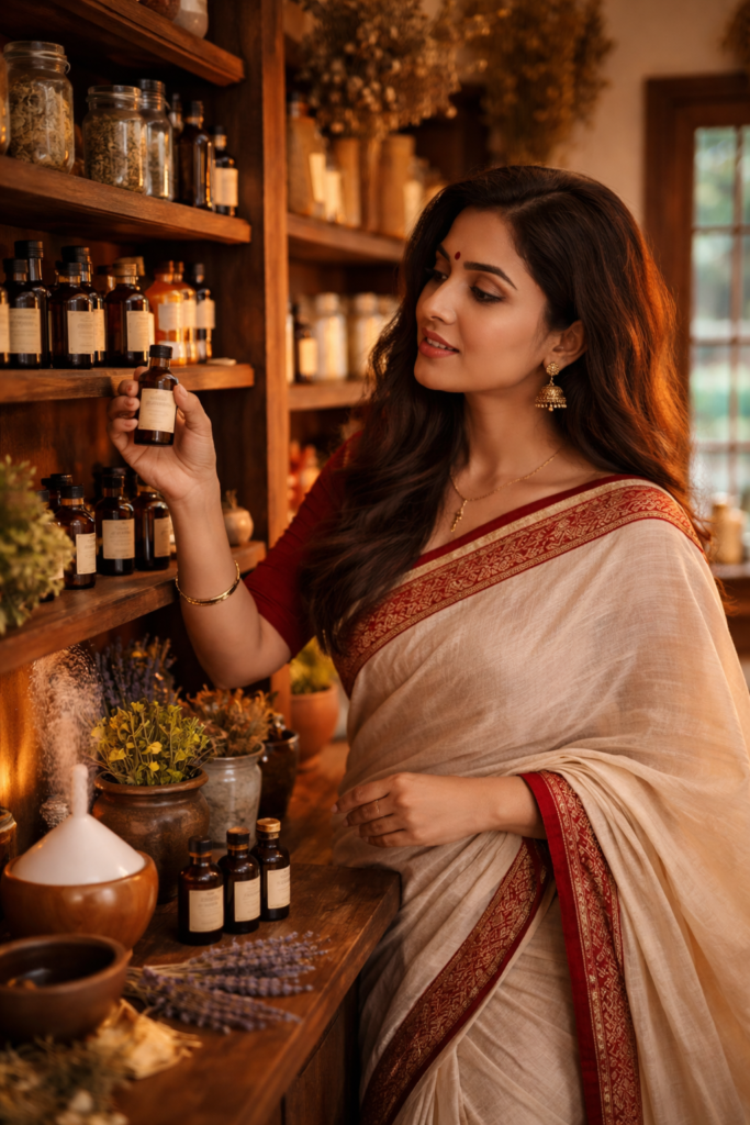 Elegant apothecary selection with Bengali beauty Aromatherapy Benefits: Ritual That Heals You More Than You Think