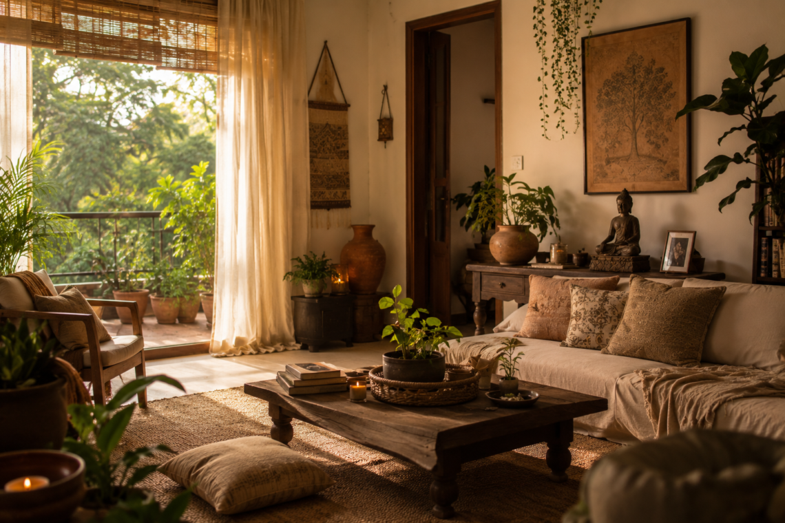 Beautiful peaceful serene earthy home