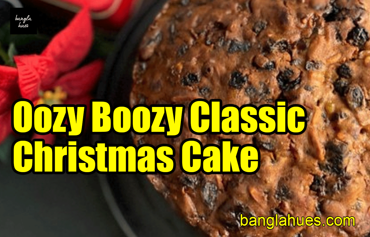 Oozy Boozy Classic Christmas Cake 1 Oozy Boozy Classic Christmas Cake