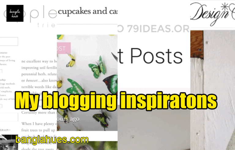 My blogging inspiratons