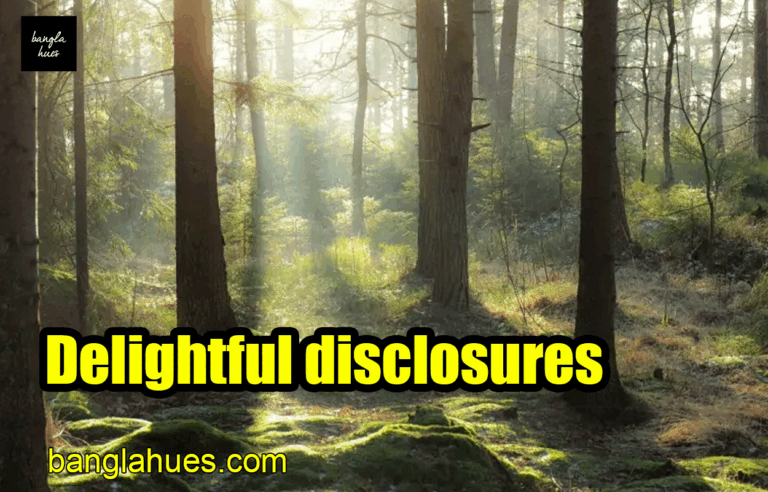 Delightful disclosures