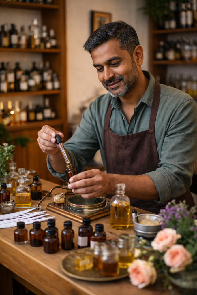 Midlife Skill Learning: Starting Anew at 50 and Finding Meaning Again 3 A man tries perfumery as a new skill