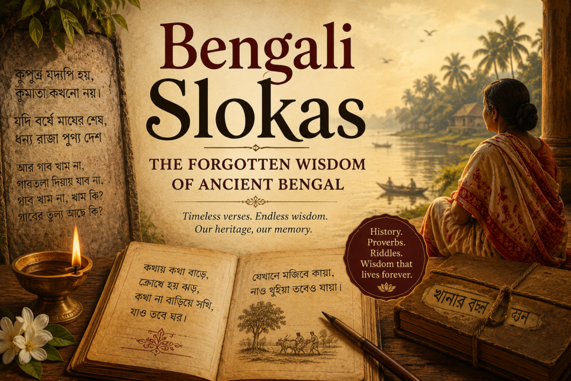 Bengali Slokas: The Forgotten Wisdom of Ancient Bengal