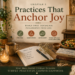 Practices that anchor happiness through journaling, meditation, movement, home rituals, reading, cooking, and simple daily routines.